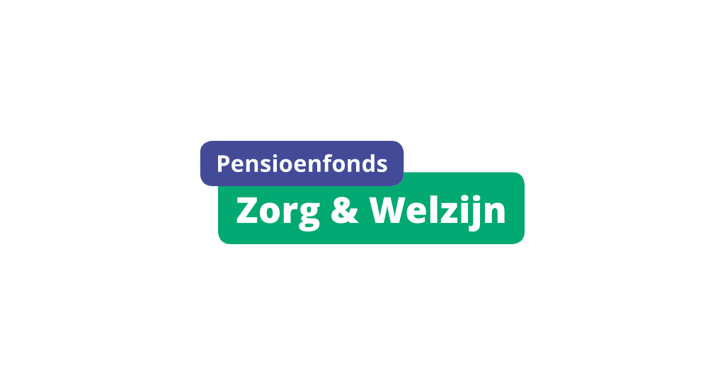 Slider met daarop de tekst Pensioenfonds en Zorg & Welzijn
